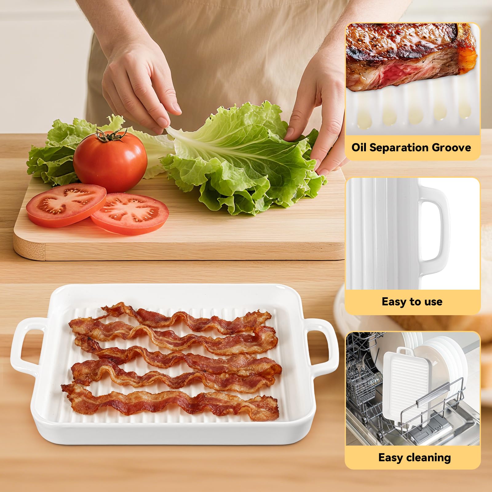 Xanavydran usos múltiples: tocino, salchichas y vegetales en microondas
