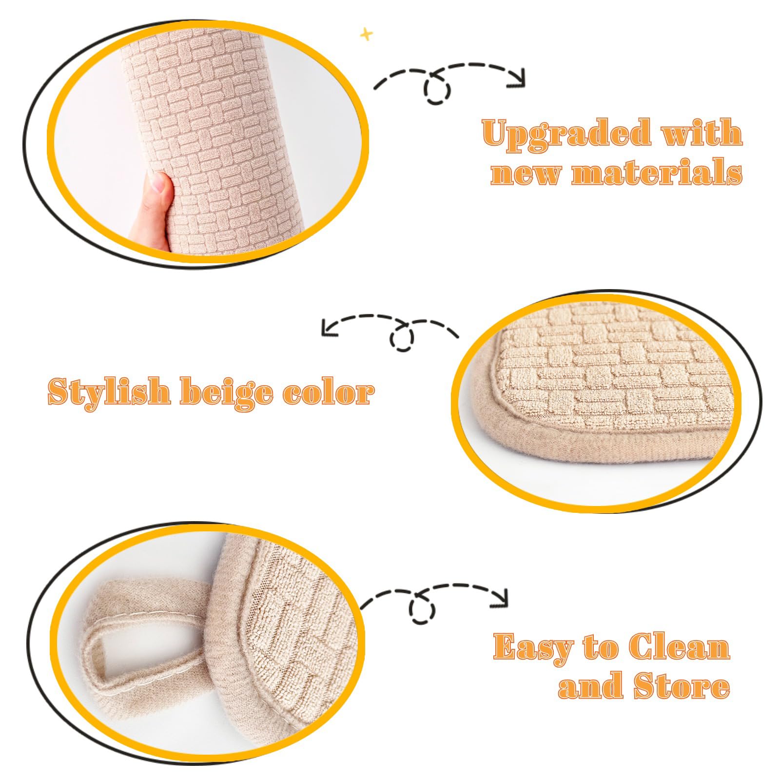 Beige elegante Xanllaxa, combina con cocinas y protege superficies.
