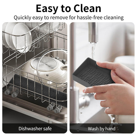 Xaogogo estante negro para cocina, diseño práctico y decorativo.