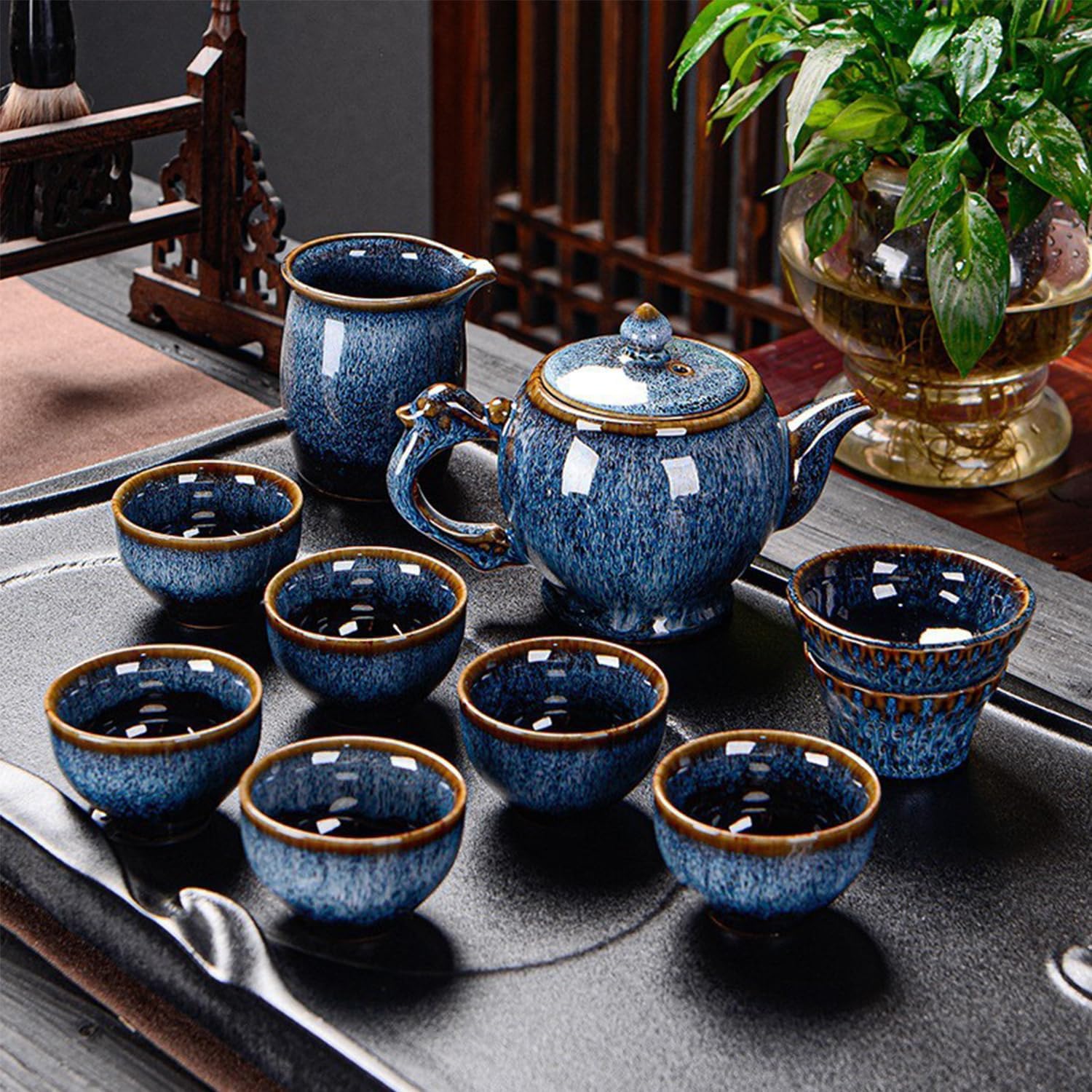 Tazas XAOLUFAFAFA en porcelana para degustar diferentes tés.
