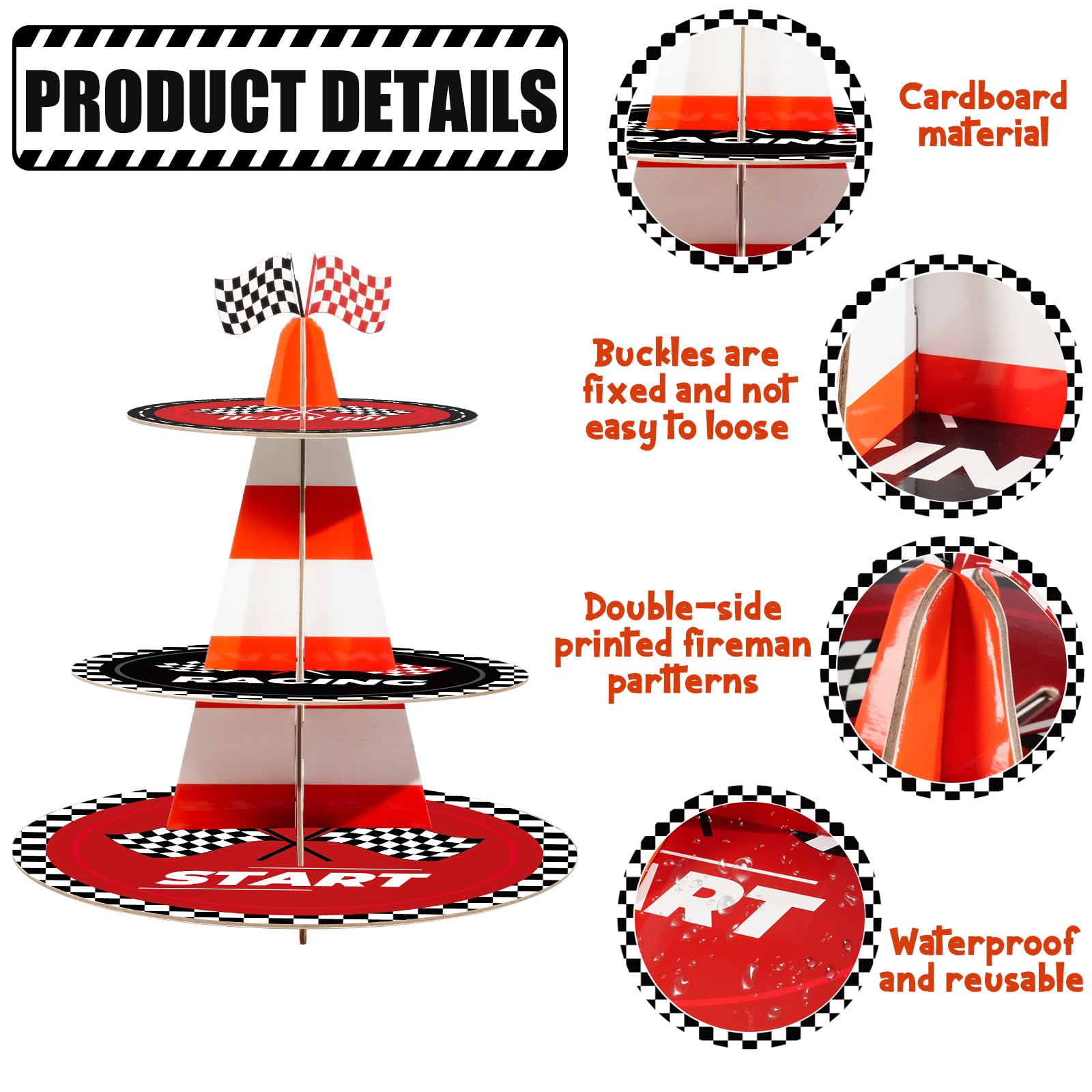 xbaiyanr material-papel-ligero-reciclable: opción ligera y ambiental para organizar postres.
