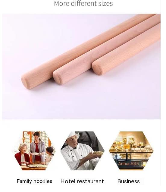 xbldmjy rodillo de madera haya europea, durabilidad natural para cocina diaria