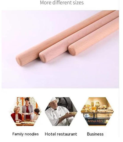 xbldmjy rodillo de madera haya europea, durabilidad natural para cocina diaria