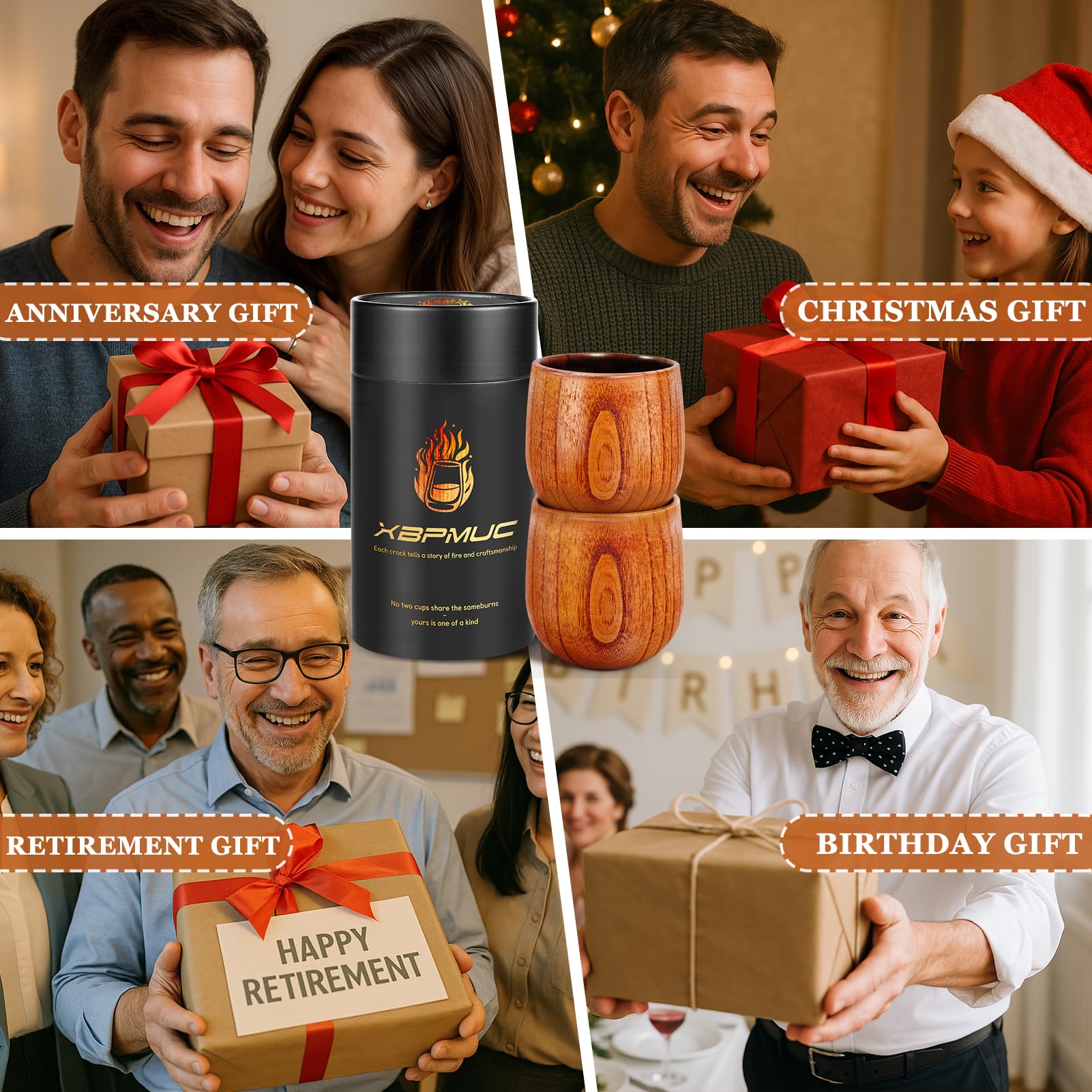 Empaque de regalo sostenible XBPMUC, ideal para ocasiones especiales.