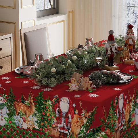 Mantel XCHI diseño navideño para ambiente elegante.