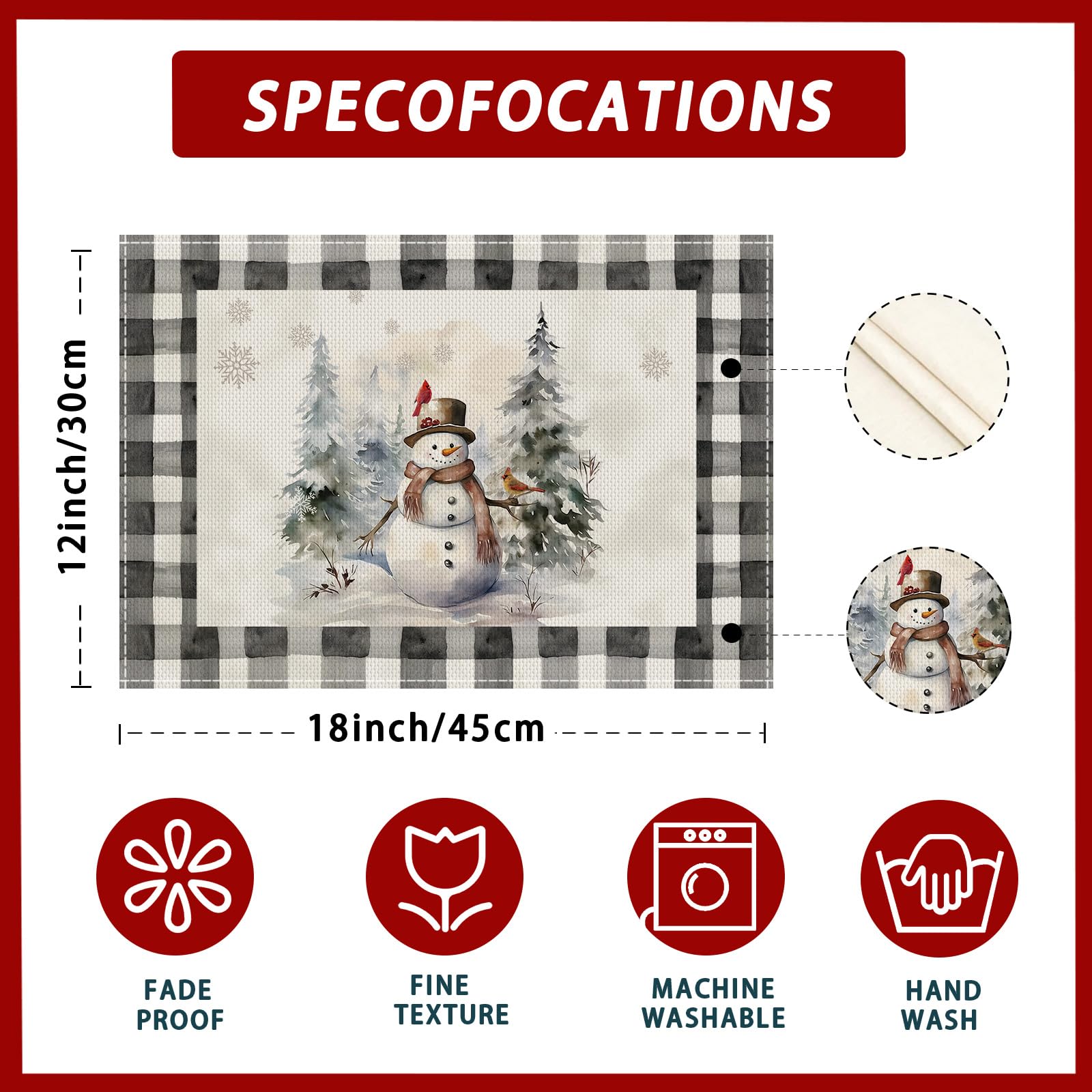 XCHI mantel fácil de lavar, perfecto para uso diario y cenas festivas.