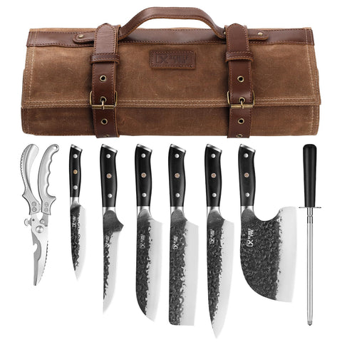 XCHIEF PRO conjunto cuchillos chef 8 pulgadas para cortar carne y verduras con precisión.