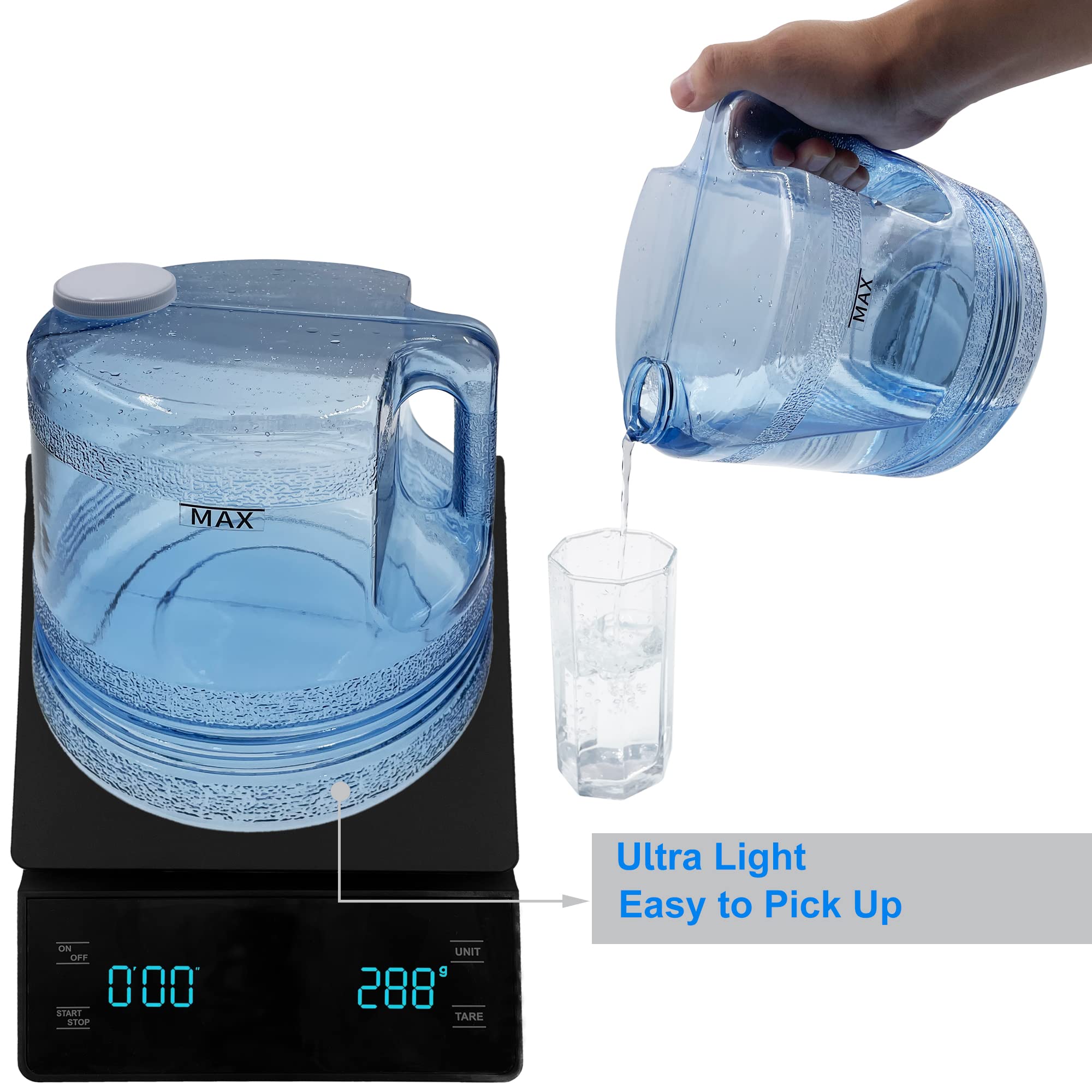 Contenedor sin BPA de xcivi para consumo de agua seguro.