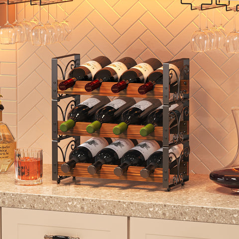 X-cosrack diseño apilable para armario, optimiza almacenamiento de vino