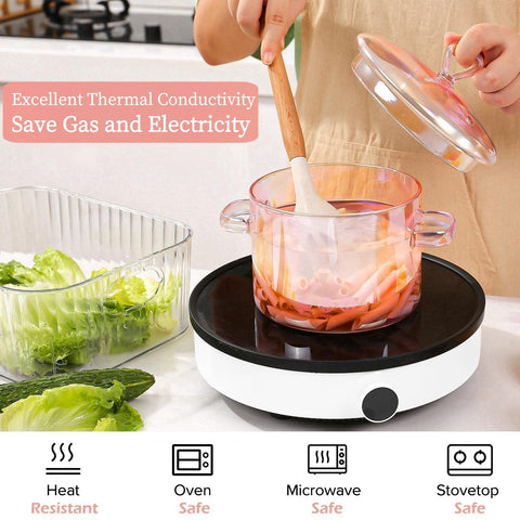 XCTFWKzK limpieza fácil, vidrio borosilicato no tóxico y apto para lavavajillas.