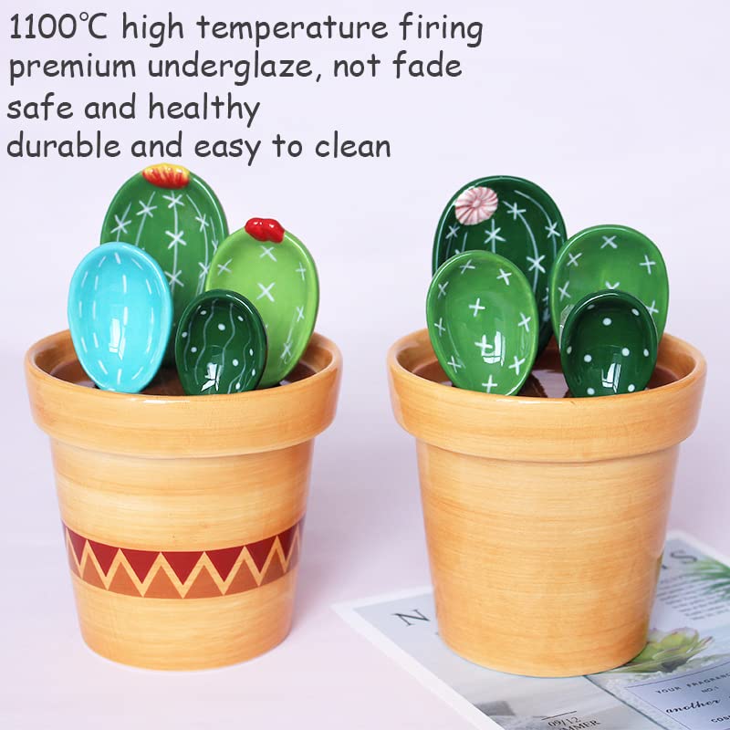 xdonef conjunto-5-medidores-cactus: incluye cinco medidas para hornear y cocinar.