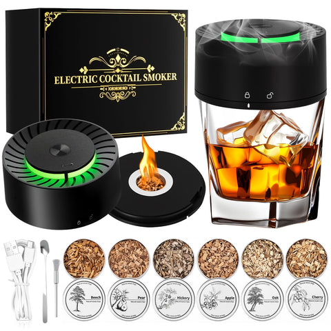 XDTIME ahumador eléctrico para whisky, kit completo para casa