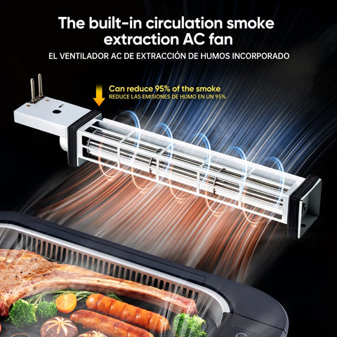 X&E superficie de grill grande antiadherente cerámica para cocina más saludable