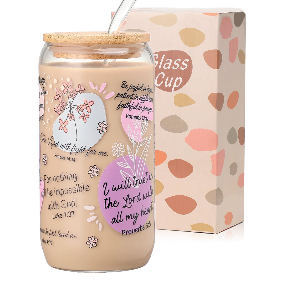 Taza Xelewooz 16oz con versos bíblicos para empezar el día con inspiración