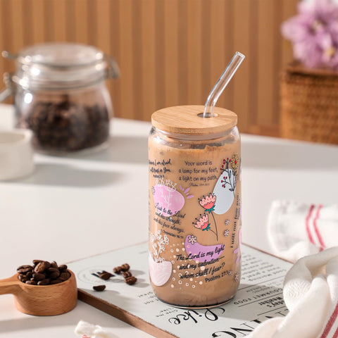 Taza Xelewooz de vidrio grueso y duradero para uso diario