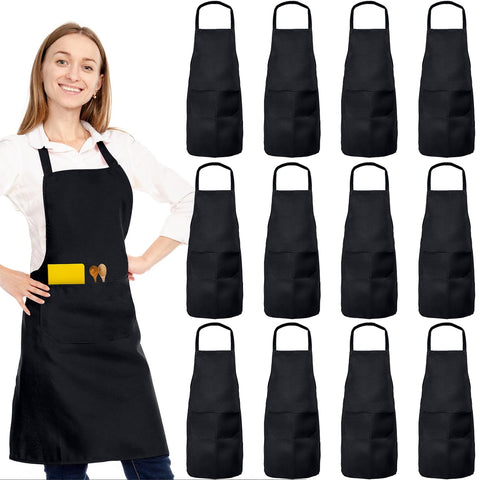 Delantal XEMGUE para cocina con dos bolsillos, útil para utensilios y notas en el trabajo.