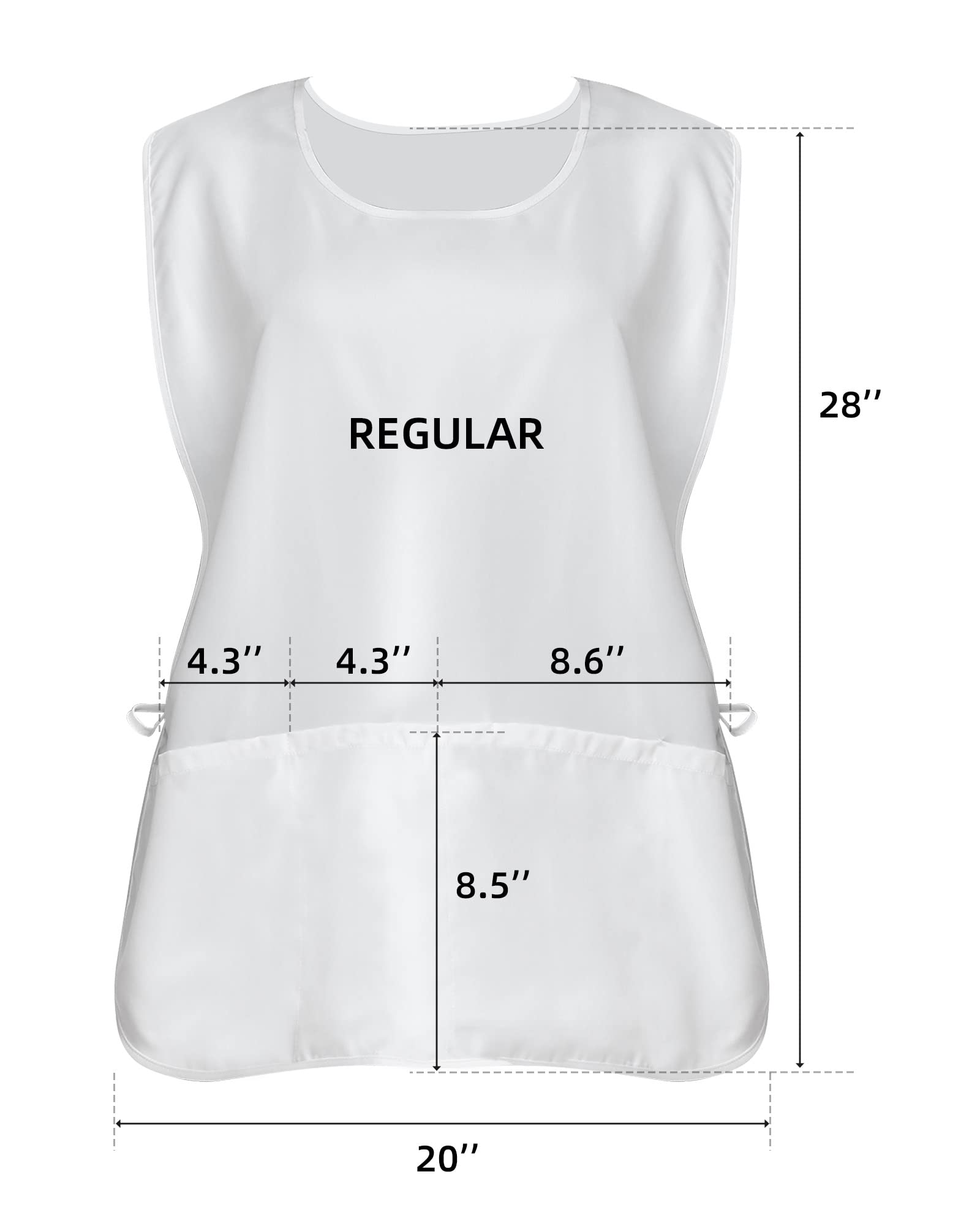 Xeoxarel delantal universal con tirantes ajustables, cómodo para largas jornadas.