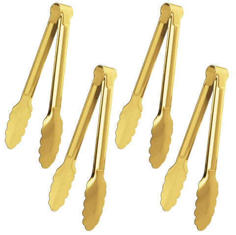 Pinzas de servir XEVOM doradas de 9 pulgadas para buffets