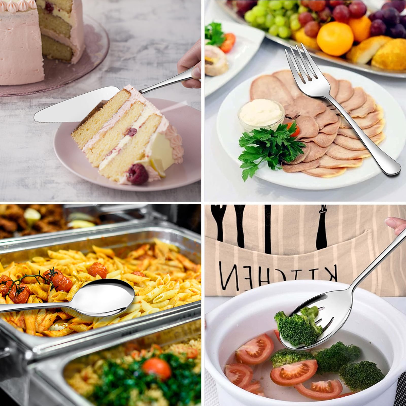 XEVOM pinzas para aperitivos, fáciles de agarrar y distribuir.