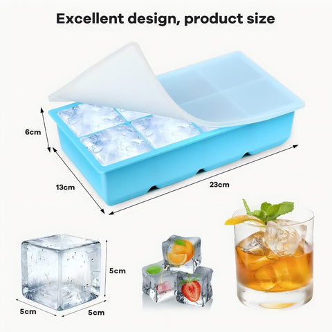 Xfbaozxy desmolde silicona fácil para cubos perfectos.