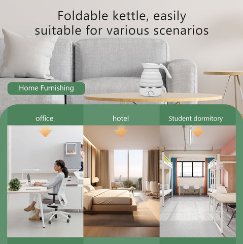 Diseño plegable con mango aislante para verter con comodidad en viajes.