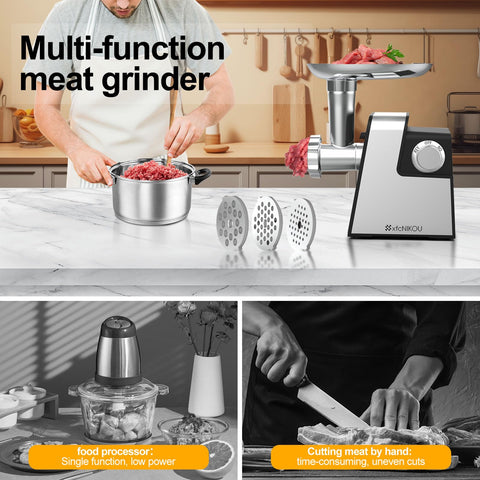 XFCNIKOU tubo de embutir para rellenar embutidos caseros con control.