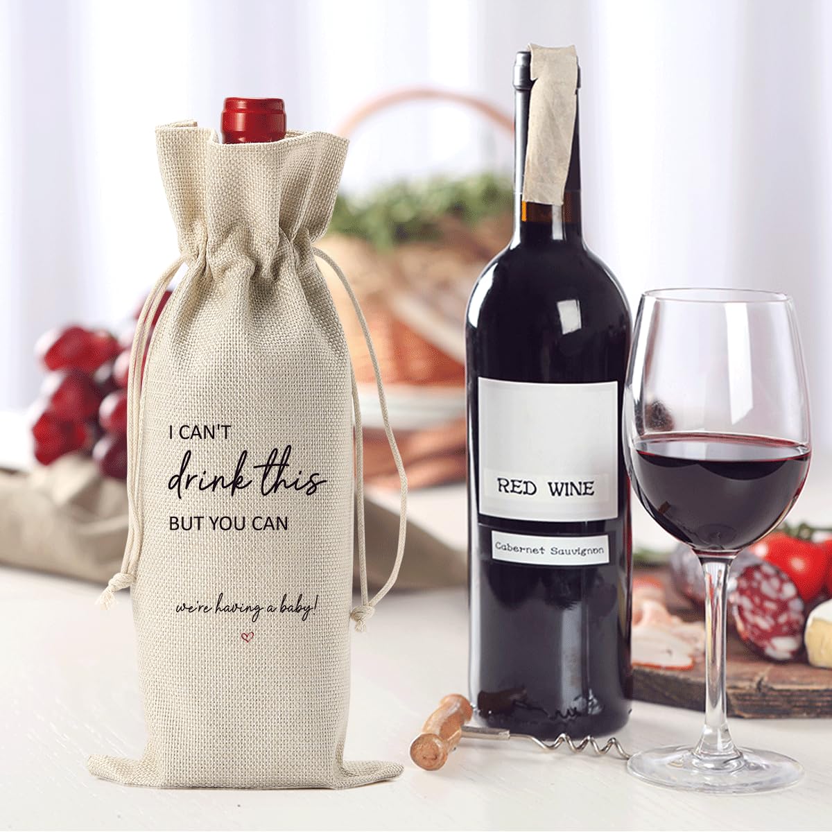 XFW bolsa de vino de uso versátil para regalos y decoración