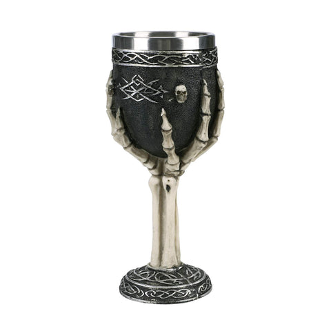Copa XGOPTS de resina ossario, ideal como centro de mesa decorativo para Halloween.