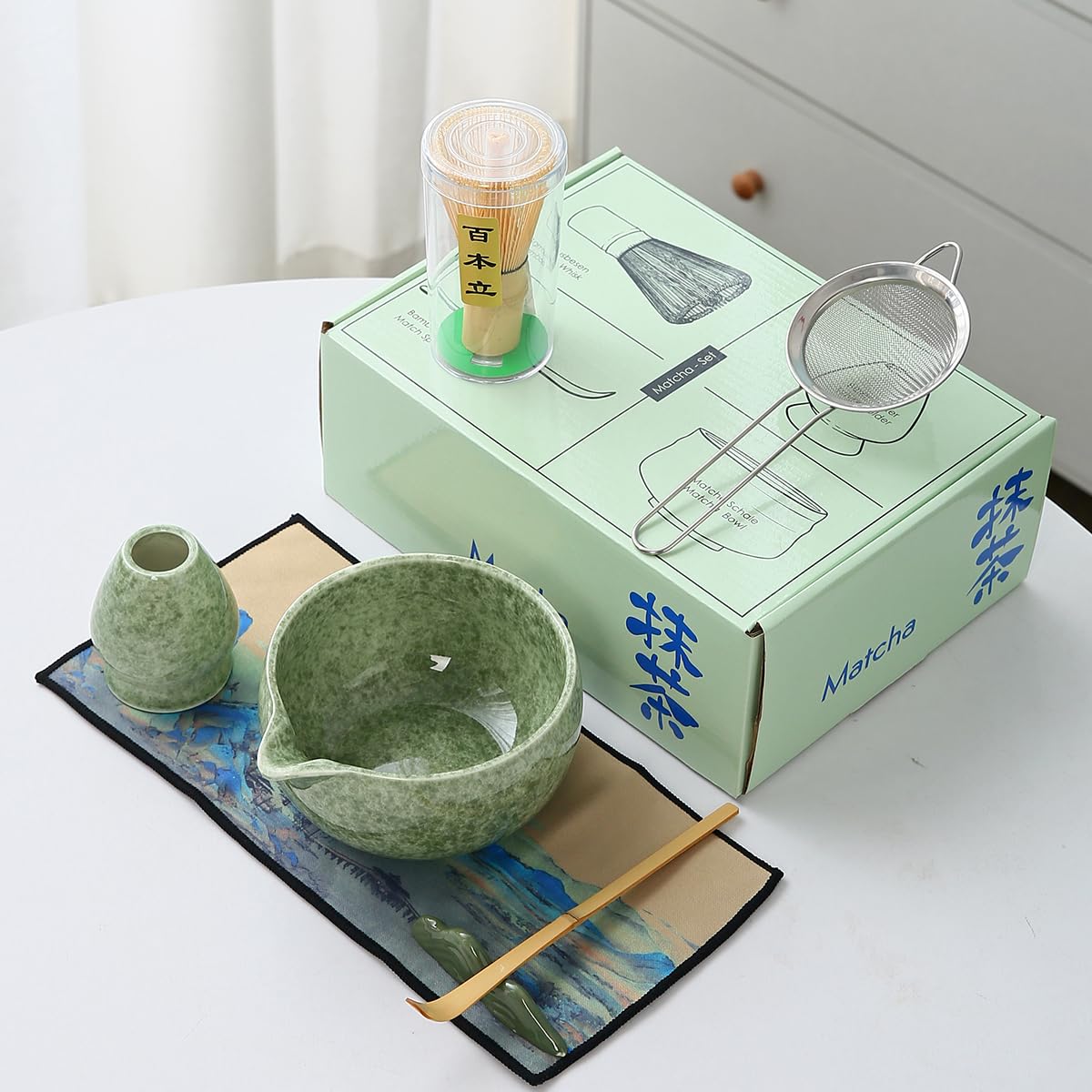 XhiGeUFG Set Matcha cuchara de bambú para medir
