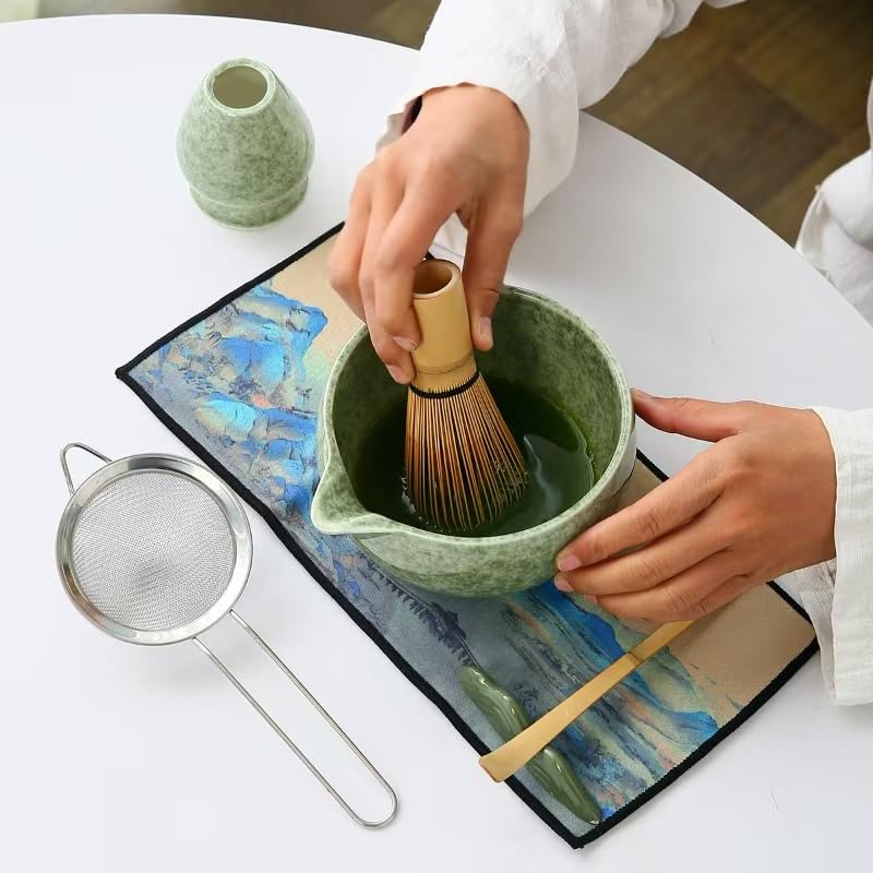 XhiGeUFG Set Matcha paño de algodón para limpieza rápida