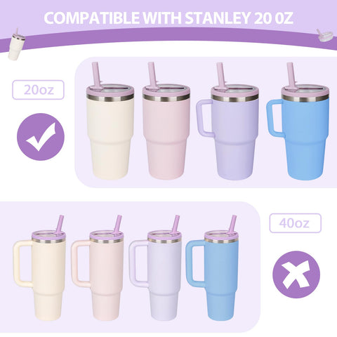 Tapa anti derrames XHJH para Stanley Quencher 20 onzas morada