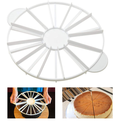 Cortador de tarta de dos caras XIAOHONG para porciones uniformes en tartas de 26 cm.