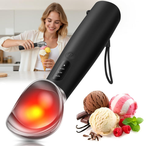XIAOJINYU cuchara-helado con cabezal caliente facilita porciones suaves