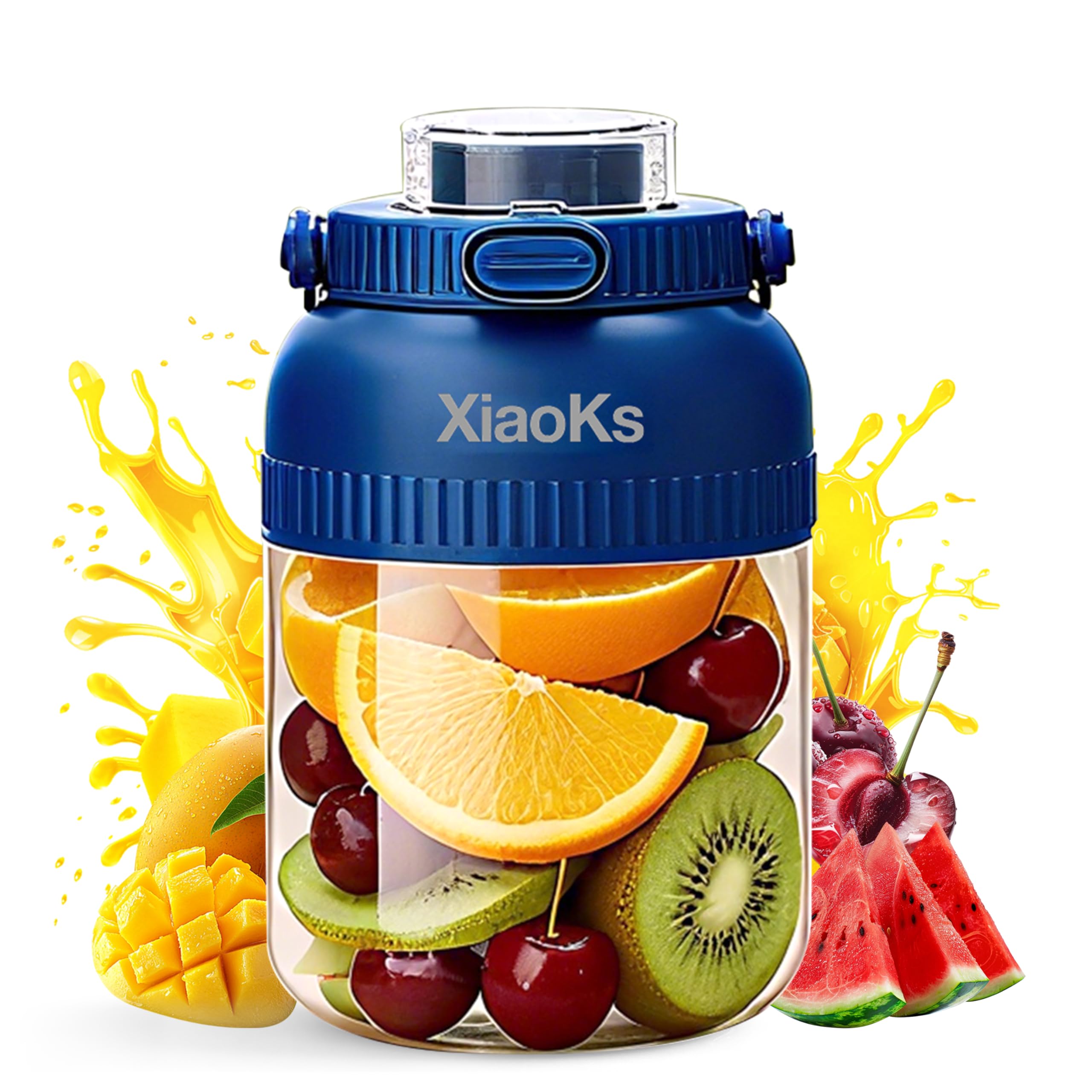 Batidora portátil Xiaoks con mango ergonómico para uso con una mano.