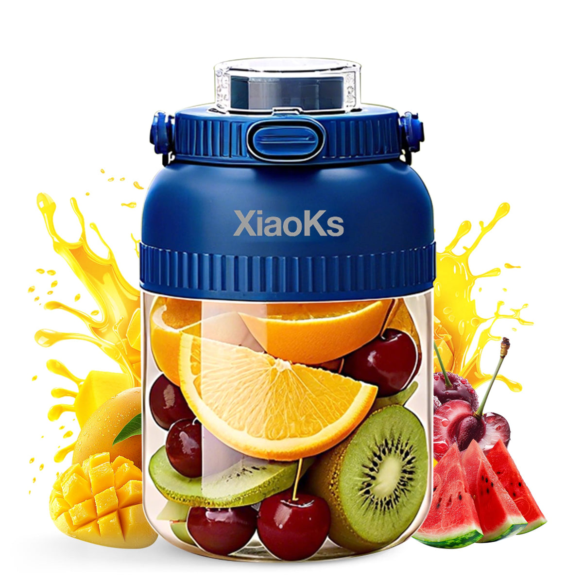 Batidora portátil Xiaoks con mango ergonómico para uso con una mano.
