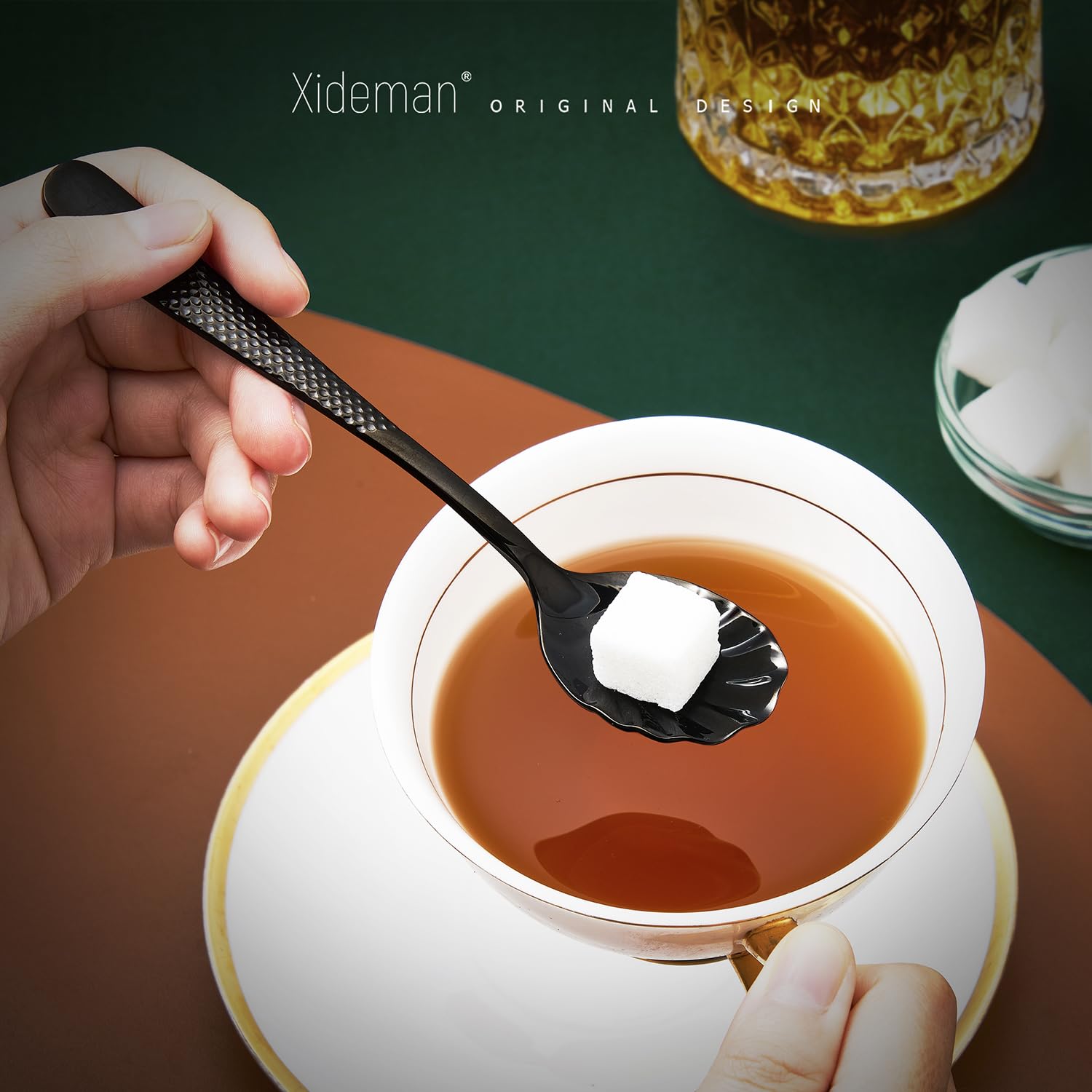 Xideman cucharita de azúcar, diseño elegante para servir en mesas
