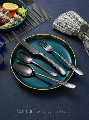 Xideman cuchillos 2 en 1 martillados con filo afilado para cortes limpios