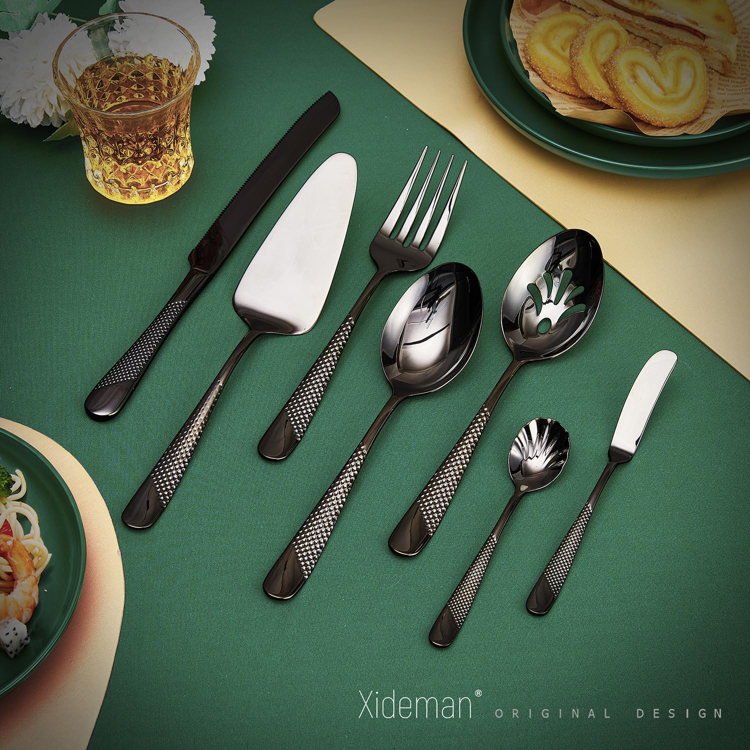 Xideman espátula para pastel martillada, sirve porciones con estilo