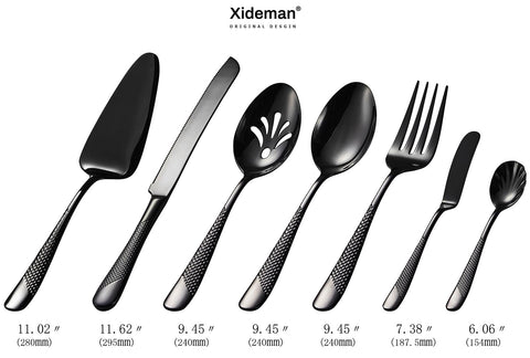 Xideman juego de cubiertos para servir, acero inoxidable duradero