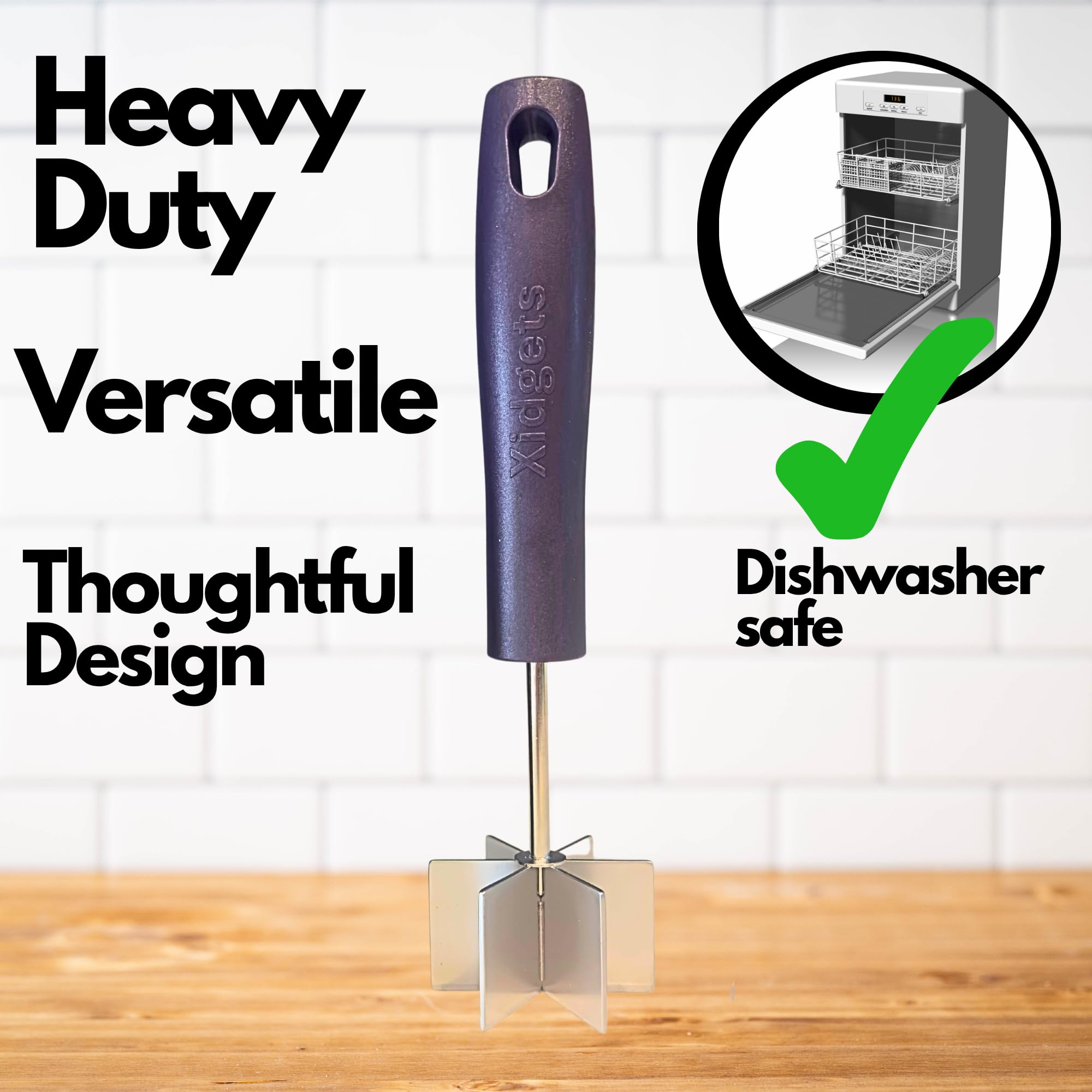 Xidgets diseño compacto para guardar fácilmente en la cocina.