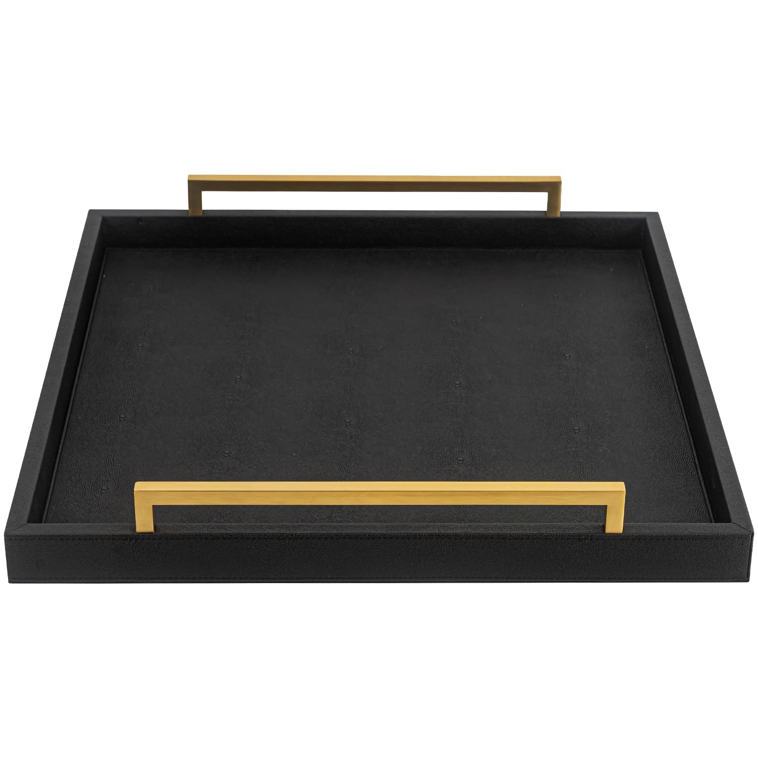 Bandeja XIGEXIGE cuadrada con piel shagreen, añade estilo al salón