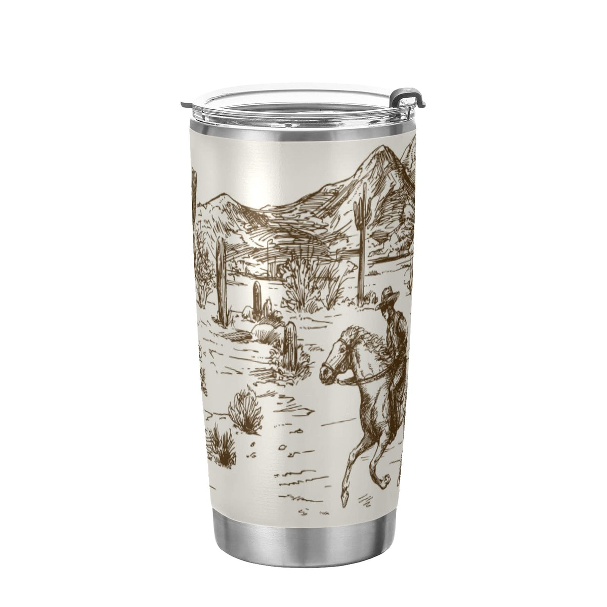 Vaso térmico Xigua de 20 onzas con tapa para mantener bebidas frías o calientes.
