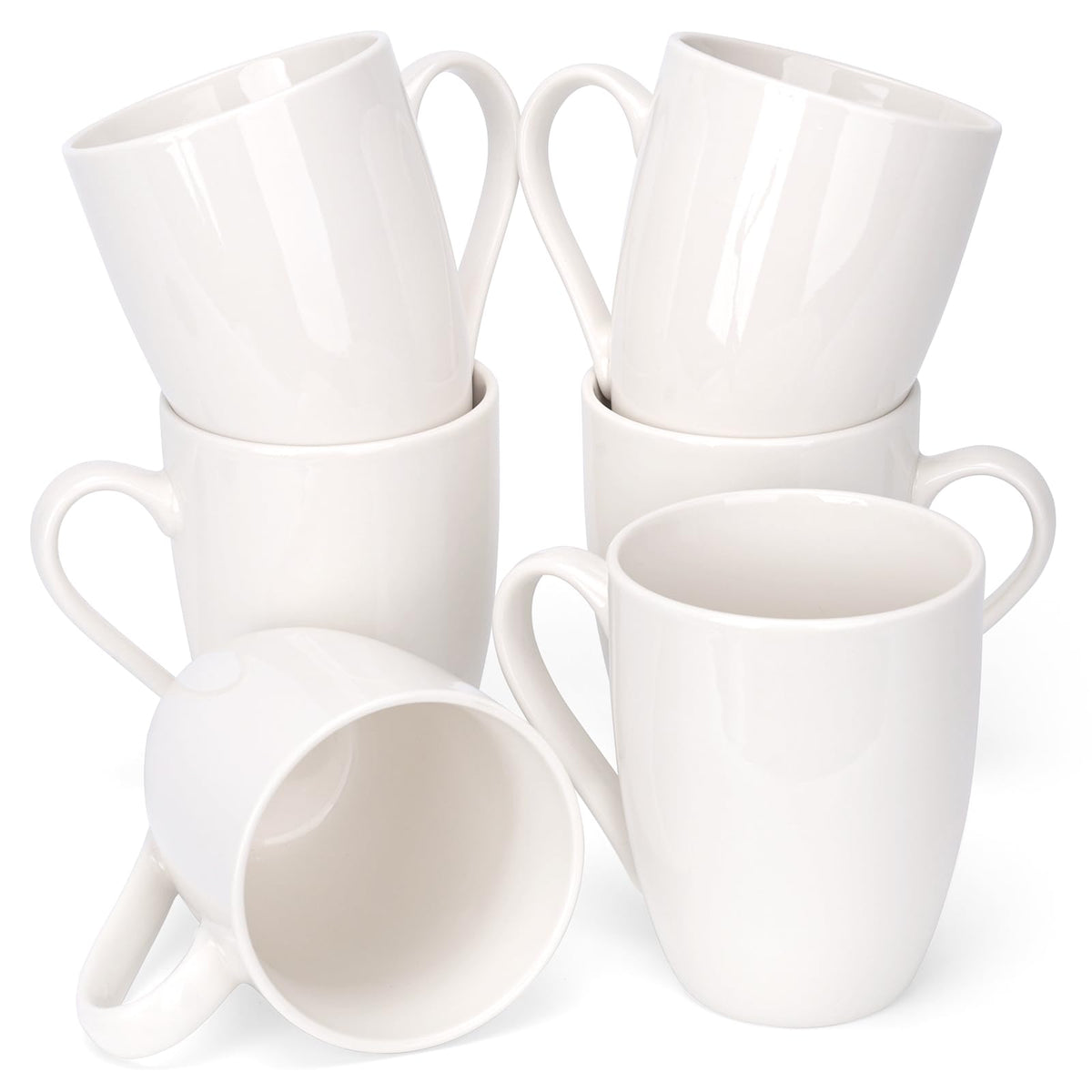 Conjunto xihihiaa de tazas cerámicas 12 oz para uso diario.