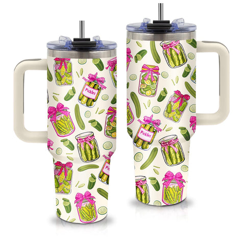 xiiai Tumbler diseño pepinillo: perfecto para quienes aman pepinillos y quieren beber con estilo