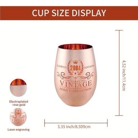 Copa xilaxila en rosa dorado, ideal para celebraciones elegantes.