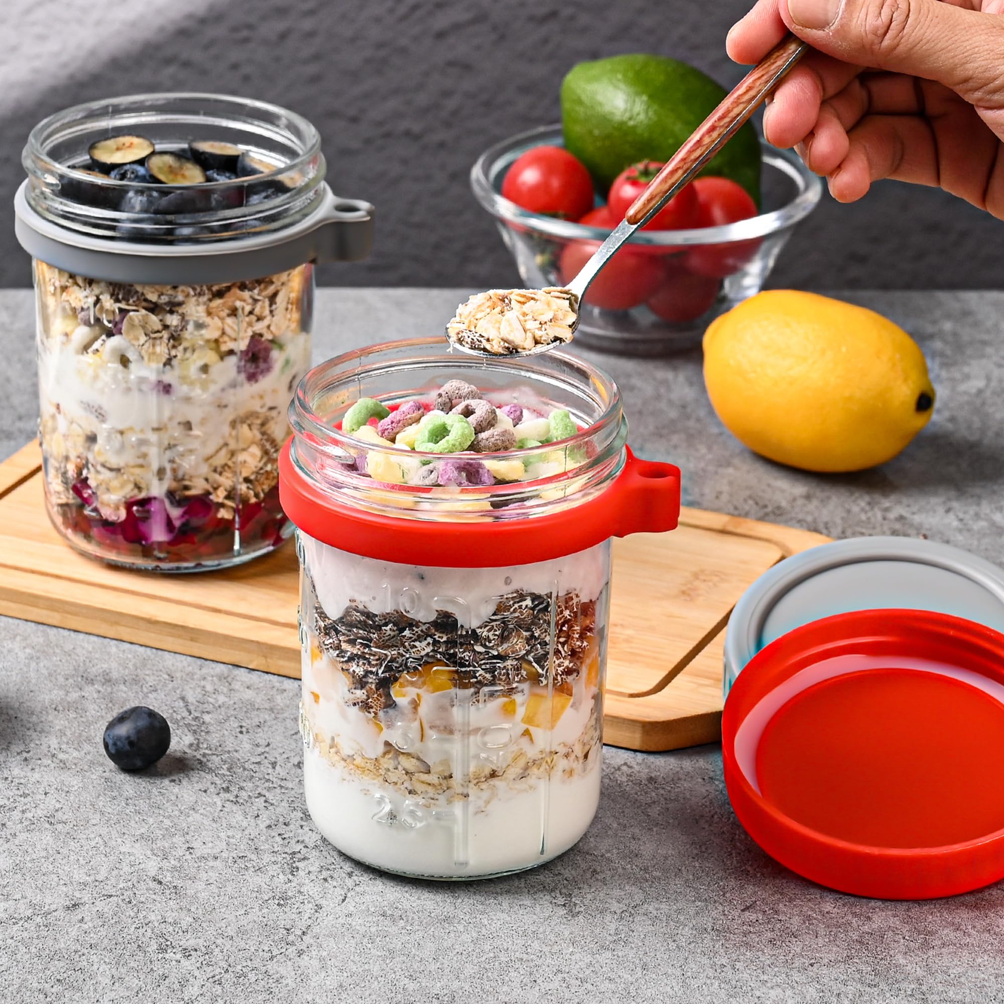 Xileanalee porciones precisas permiten control de cantidades para desayunos.