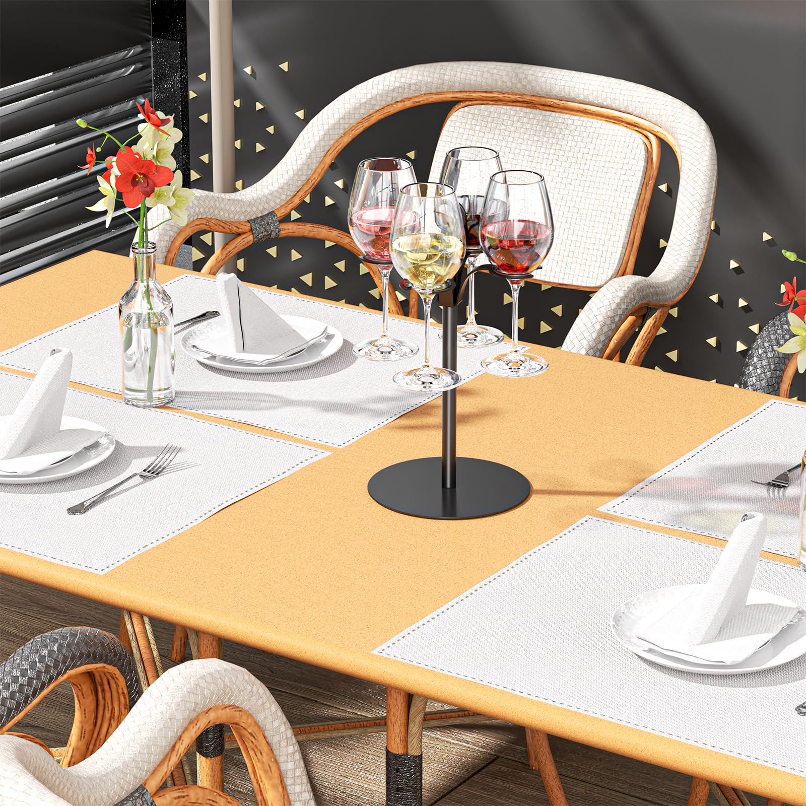 Base metálica XILIMEN con diseño compacto para mesa