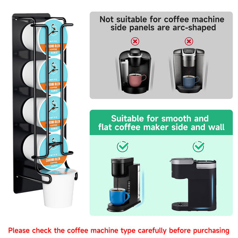 XILIMEN: organizador K-Cup con adhesivo para pared para instalación rápida