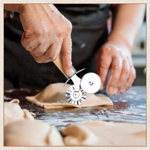 Cortador de cocina XINBADA, uso doméstico para pizzas, pasteles y masas.