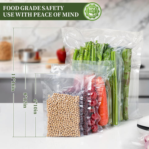 Bolsas XinBaoLong aptas para microondas, congelador y lavavajillas.